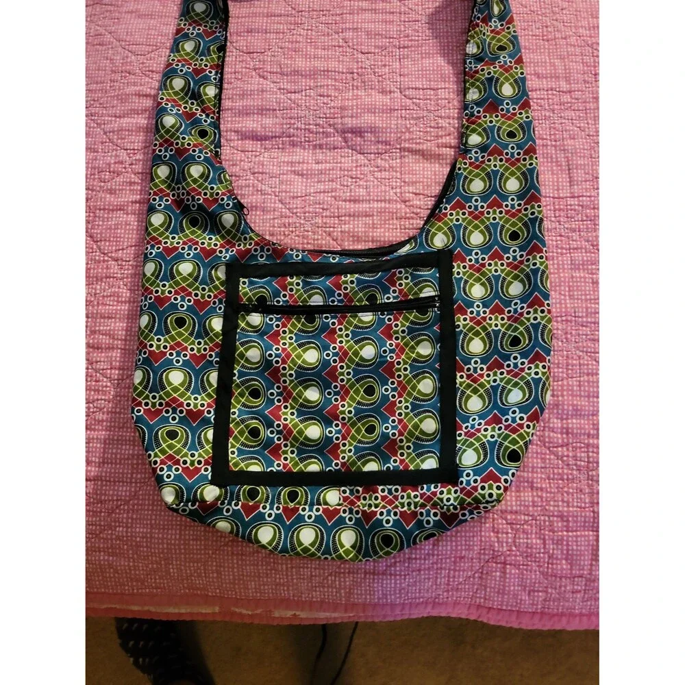 Boho Geometric Print Shoulder Bag